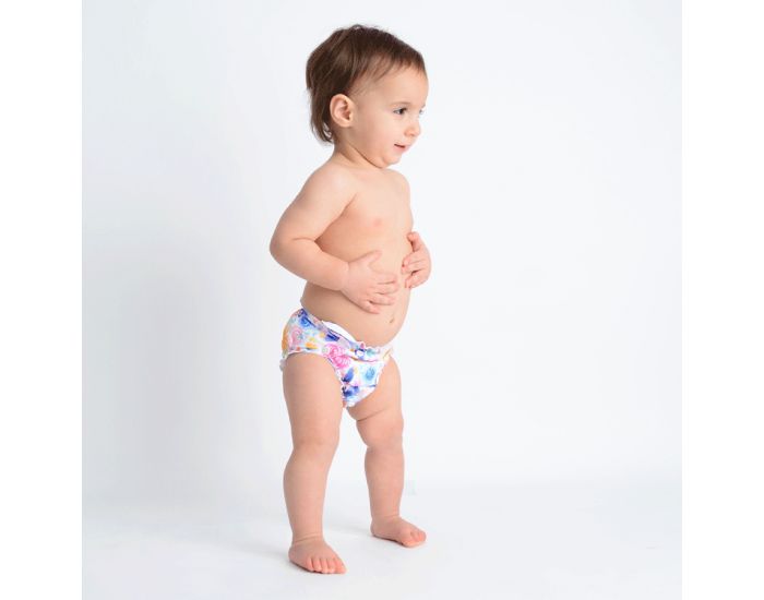 APPLECHEEKS Couche Lavable TE1  poche / TE2 -Taille Unique : 2.8/16 kg (10)