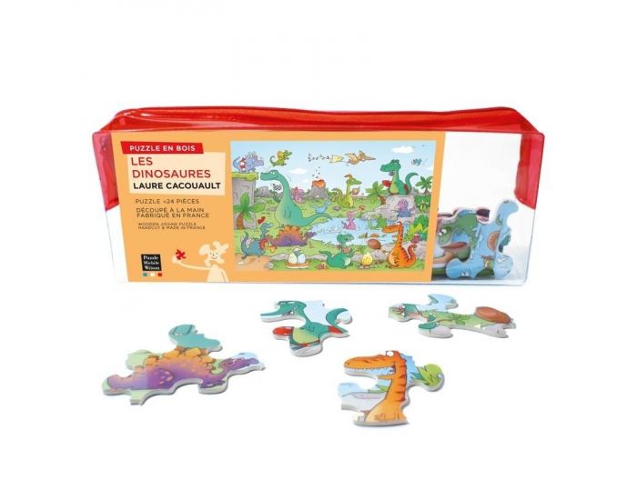MICHLE WILSON Puzzle MW Les dinosaures 24 pices - Ds 5 ans (1)