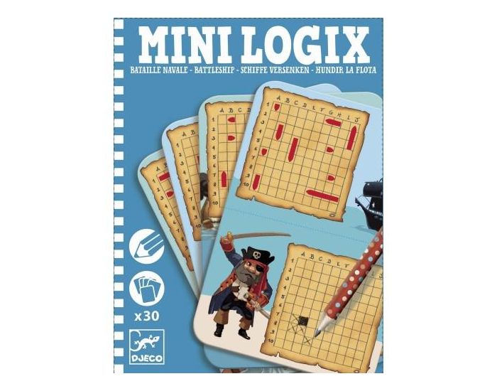 DJECO Mini Logix bataille navale - Dès 6 ans (1)