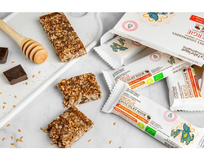 LA FABRIQUE DES MAMANS Barres Gourmandes Energie Chocolat Noir - 4x36g  (3)