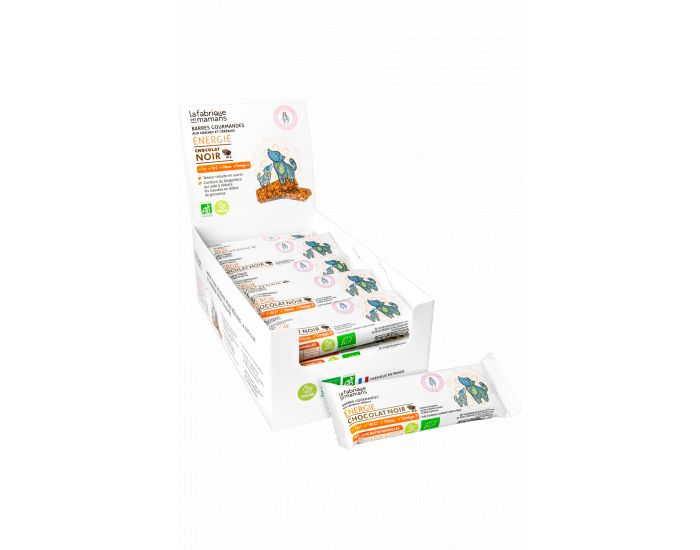 LA FABRIQUE DES MAMANS Barres Gourmandes Energie Chocolat Noir - 20 barres (2)