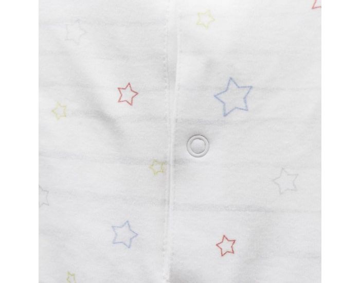 SEVIRA KIDS Robe bb en coton biologique de 3 mois  2 ans - Impression 3D - Lena Blanc (10)