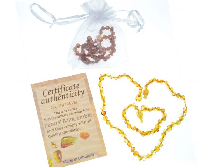 IRREVERSIBLE Collier et Bracelet d'Ambre Honey Miel (7)