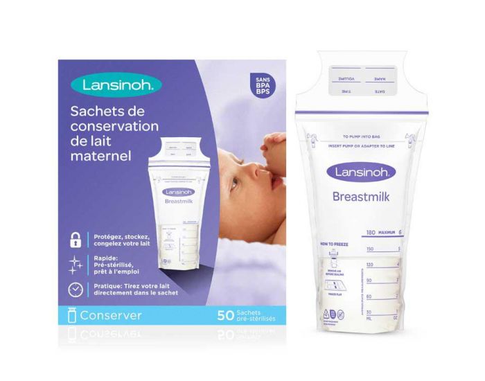 LANSINOH Sachet de conservation du lait maternel 50 pc Lansinoh - 150 ml (4)