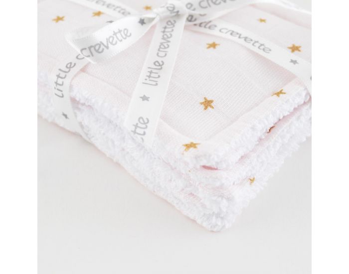 LITTLE CREVETTE Lot de 6 Lingettes Lavables Bb (3)