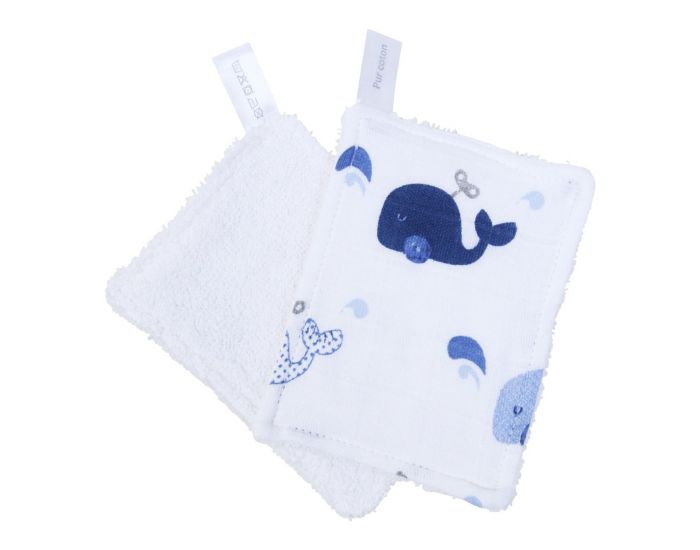 LITTLE CREVETTE Lot de 6 Lingettes Lavables Bb (4)