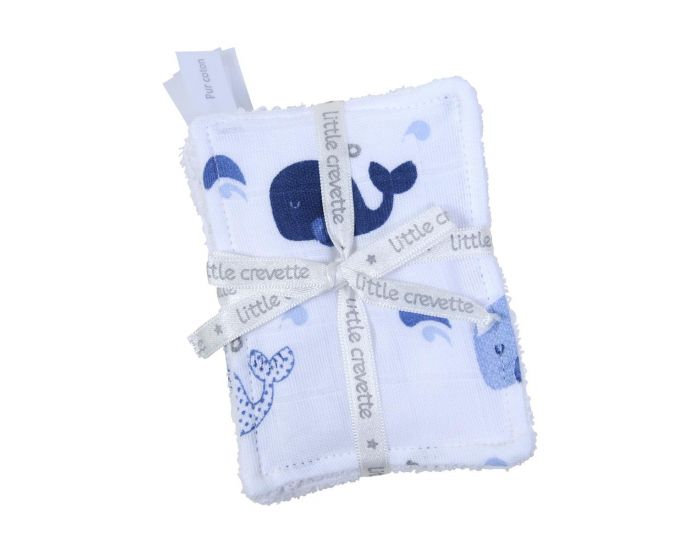 LITTLE CREVETTE Lot de 6 Lingettes Lavables Bb (6)