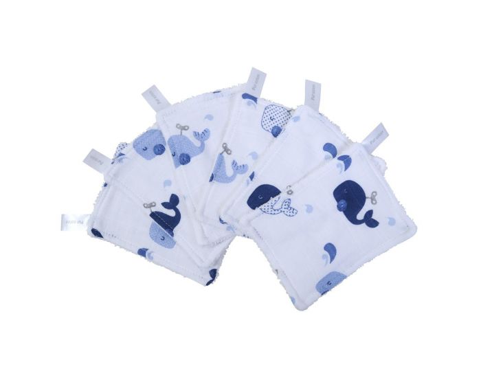 LITTLE CREVETTE Lot de 6 Lingettes Lavables Bb (7)