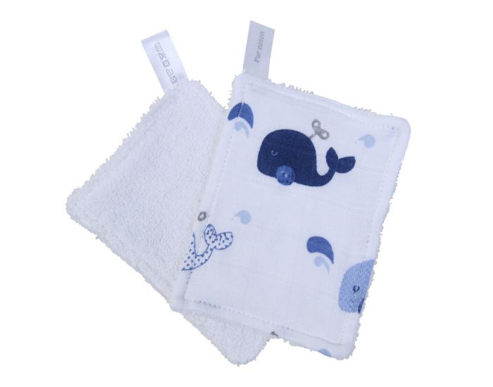 LITTLE CREVETTE Lot de 6 Lingettes Lavables Bb (8)