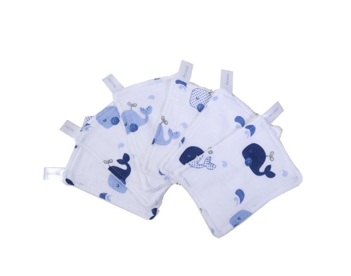LITTLE CREVETTE Lot de 6 Lingettes Lavables Bb (10)