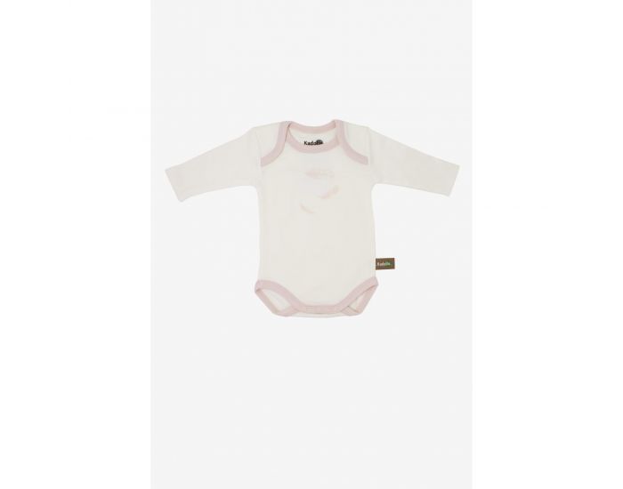 KADOLIS Body Manches Longues x3 - Plumes Rose Ple (1)
