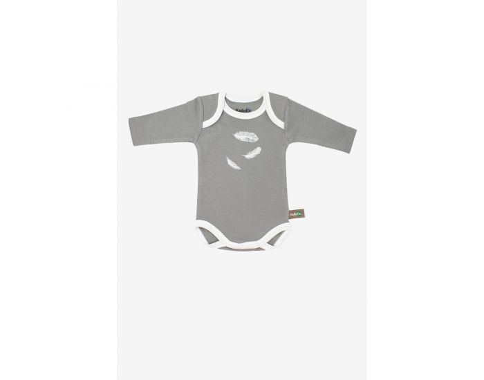 KADOLIS Body manches longues x3 Plumes Gris (2)