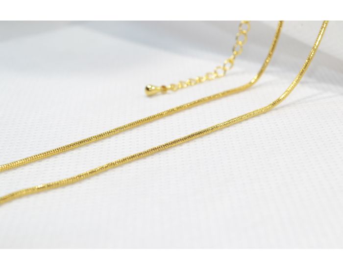  IRREVERSIBLE BIJOUX Bola de Grossesse - Chaine Maille Serpent (7)