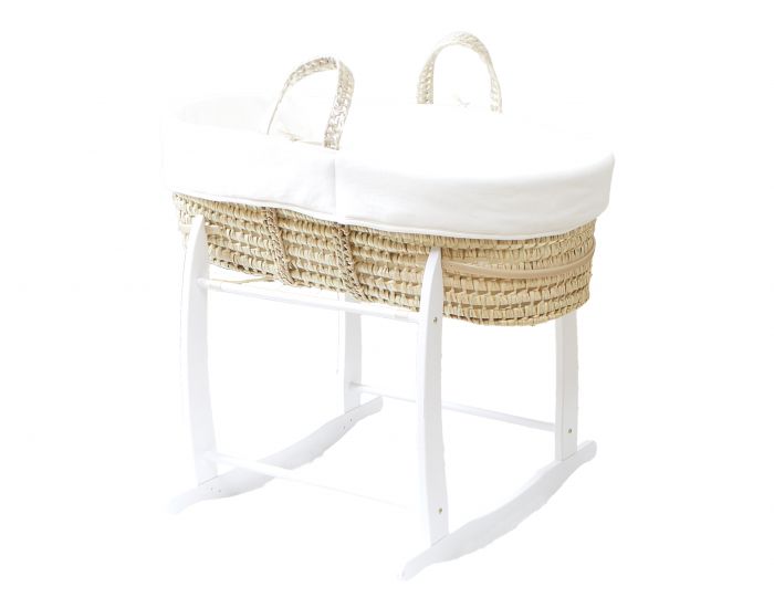 PREMIERS MOMENTS Couffin en Feuilles de Palmier et Coton Bio + Support (1)