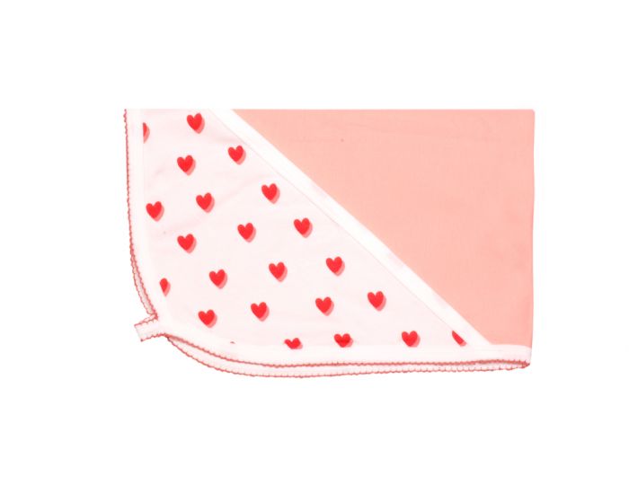 BEBESEO Couverture Bio Coeurs 75x100cm (1)