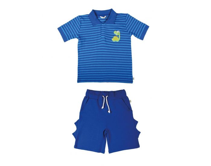 BEBESEO Ensemble Tshirt + Short Bleu (1)