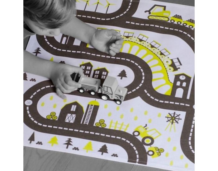 LES JOUETS LIBRES Tapis de Jeu Bio pour Petites Voitures - Ds 18 mois (9)