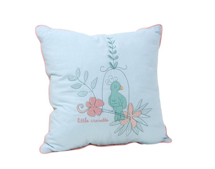 LITTLE CREVETTE Coussin Oiseau de Paradis (3)