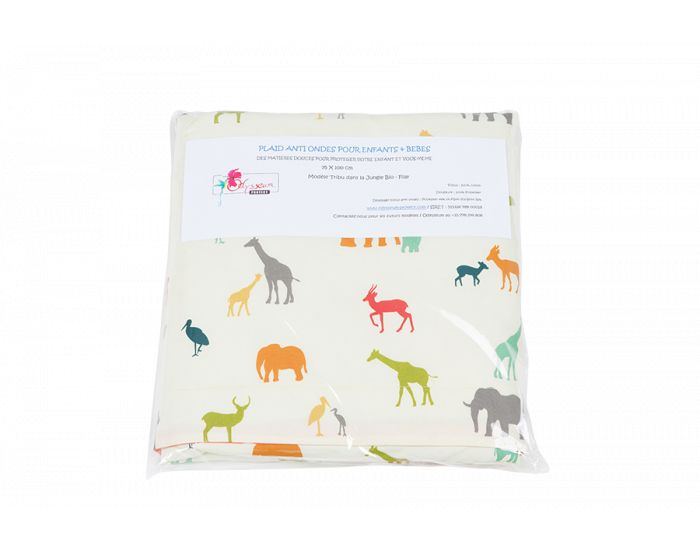 ODYSSEUM PROTECT Plaid anti-ondes - Tribu dans la Jungle - 75X100 cm (1)