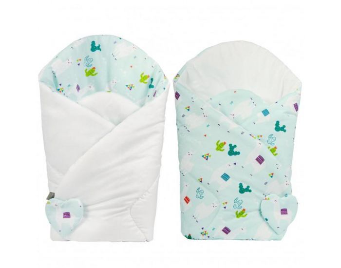 SEVIRA KIDS Gigoteuse d'Emmaillotage Rversible - 0-4 mois - Lama (7)