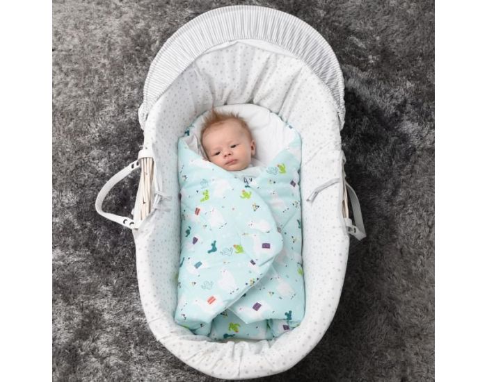 SEVIRA KIDS Gigoteuse d'Emmaillotage Rversible - 0-4 mois - Lama (8)