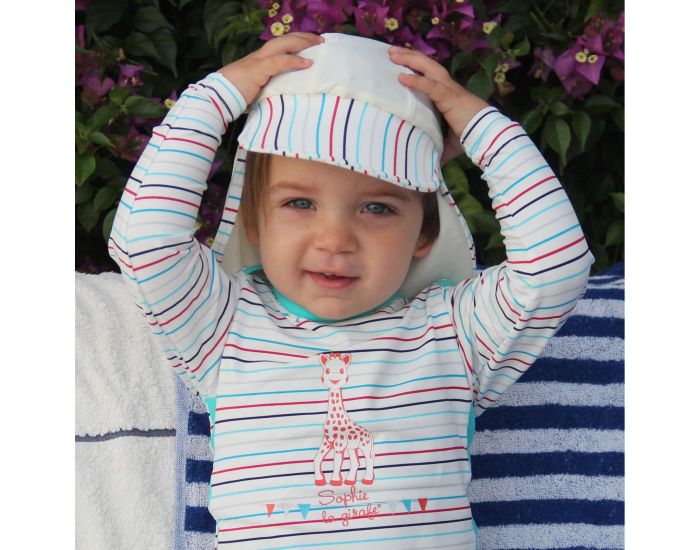 MAYOPARASOL En Vacances Avec Sophie Casquette Anti-UV Bb - Multicolore (2)