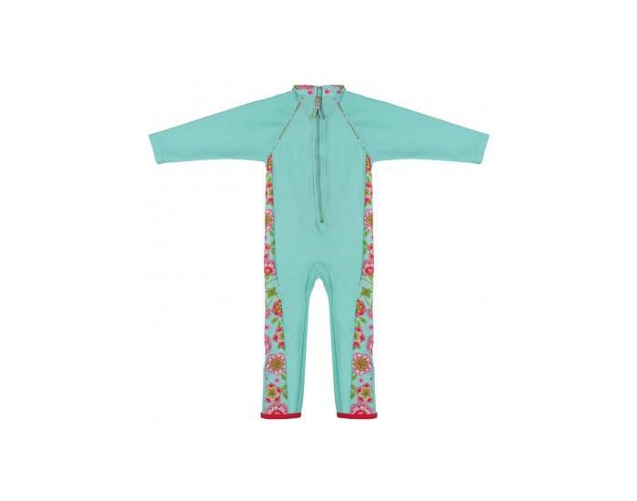 MAYOPARASOL Mini Princesse Combinaison Anti-UV Fille Manches Longues - Bleu (2)