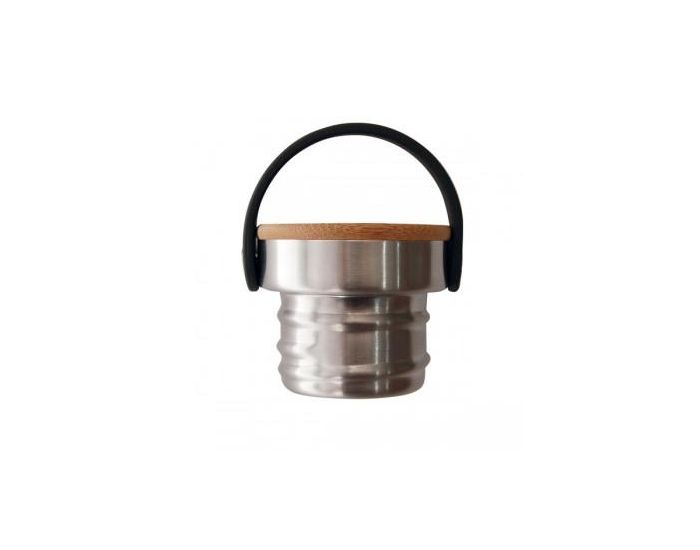 LAKEN Gourde Inox, Bouchon Inox et Bambou (1)