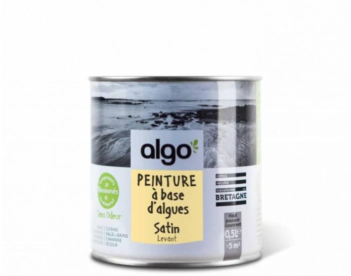 ALGO PAINT Peinture Biosource Dcorative Jaune Finition Satin  (Levant) (1)