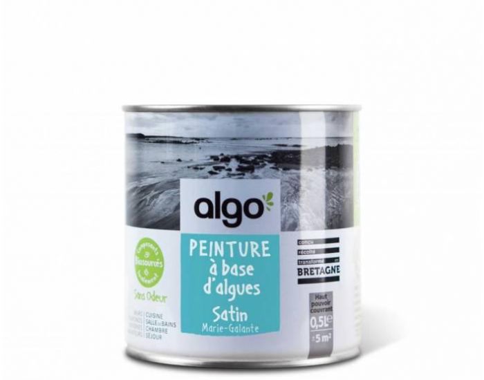 ALGO PAINT Peinture Biosource Dcorative Bleue Finition Satin (Marie Galante) (1)