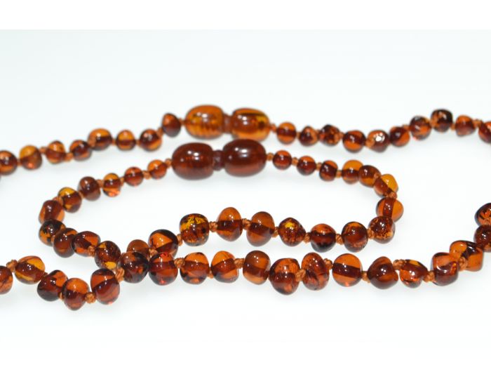 IRREVERSIBLE Collier et Bracelet d'Ambre Cognac - Ambre 100% Naturelle  (1)