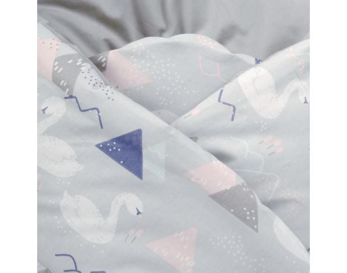 SEVIRA KIDS Gigoteuse d'emmaillotage rversible en coton - 0-4 mois - Cygnes (9)