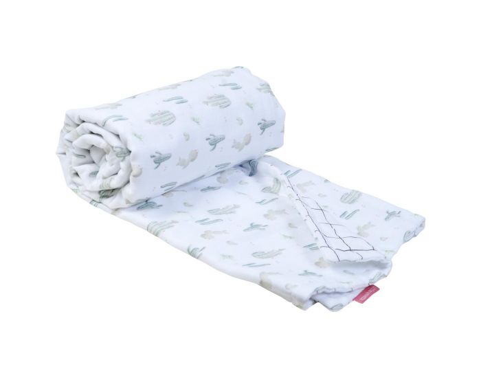 LITTLE CREVETTE Couverture - Photobooth Cactus - coton bio - 80x120 cm (7)