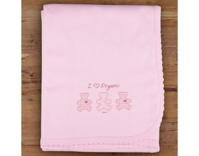 SEVIRA KIDS Couverture bb Lgre en Jersey - coton bio - 93x84 cm (1)