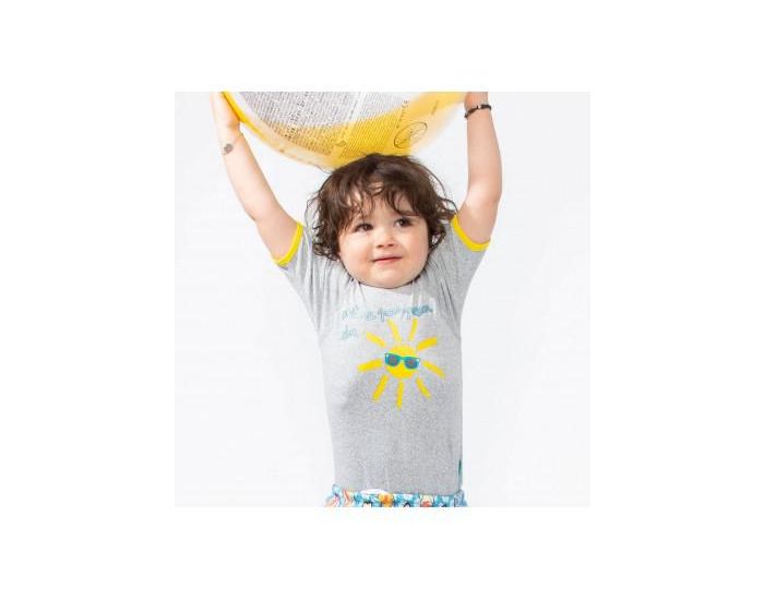 MAYOPARASOL Mme Pas Peur Tee-Shirt Anti-UV Manches Courtes - Gris (1)