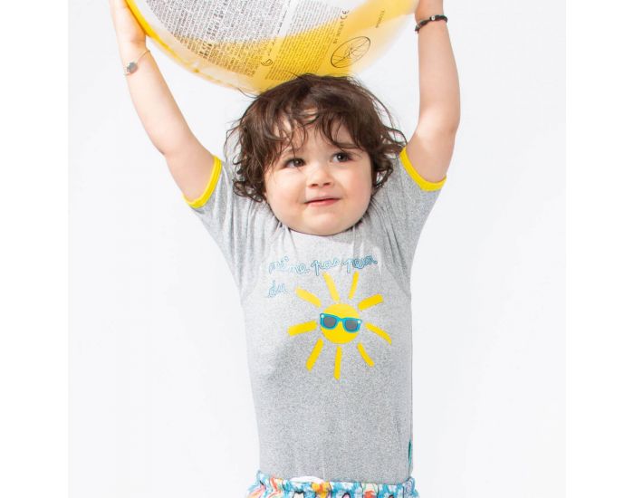 MAYOPARASOL Mme Pas Peur Tee-Shirt Anti-UV Manches Courtes - Gris (2)