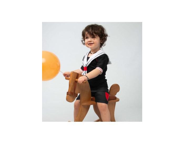 MAYOPARASOL Petit Matelot Ensemble Tee-Shirt Anti-UV Bb Et Short Couche - Bleu (1)