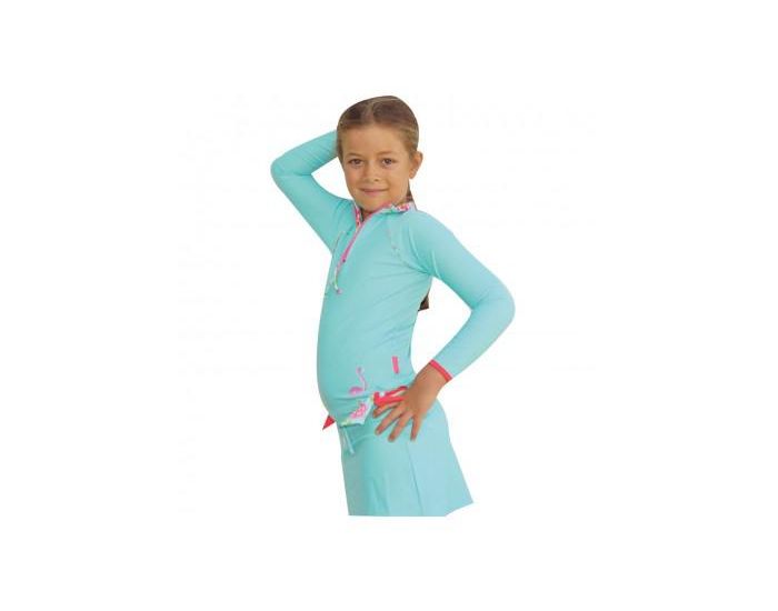 MAYOPARASOL Princesse Tee-Shirt Anti-UV Fille Manches Longues - Bleu (1)