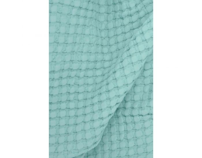 KADOLIS Couverture en Coton Bio - Paros Vert aqua (3)