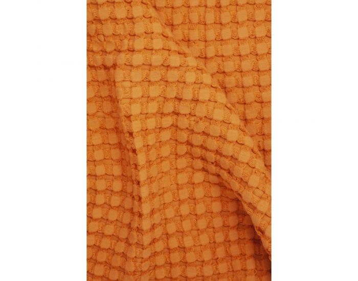 KADOLIS Couverture en Coton Bio - Paros Orange (1)