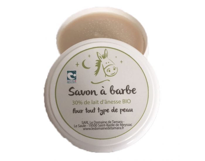 LE DOMAINE DE TAMARA Savon  Barbe - 30% de Lait d'nesse BIO (1)