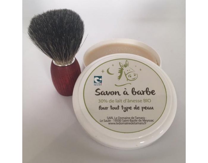 LE DOMAINE DE TAMARA Savon � Barbe - 30% de Lait d'�nesse BIO (2)