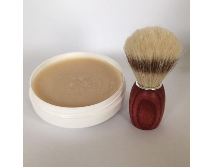 LE DOMAINE DE TAMARA Coffret Homme - Blaireau frne teint, soie naturelle + Savon  barbe (1)