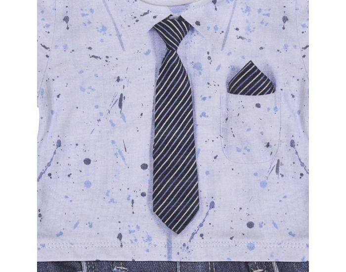 SEVIRA KIDS Combishort Barboteuse Bb Gaspard Bleu (2)