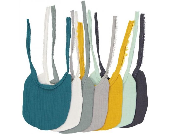 CHOUCHOUETTE Semainier de Bavoirs Double Gaze de Coton  (1)