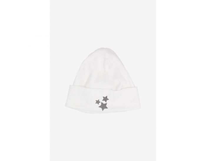KADOLIS Set Bonnet et moufles - Etoile Grise 0-3mois (1)