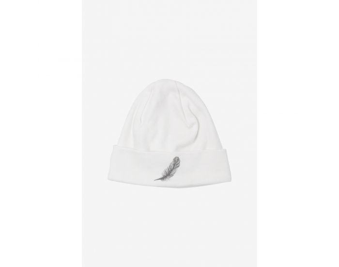 KADOLIS Set Bonnet et Moufles  - Plume Grise 0-3mois (1)