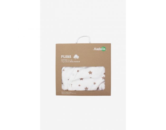 KADOLIS Pyjama Bb en Coton Bio - Imprim toiles Gris (4)
