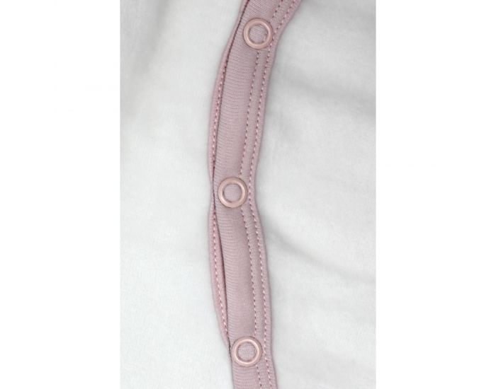 KADOLIS Pyjama Bb en Coton Bio Blanc - Etoiles Rose ple (3)