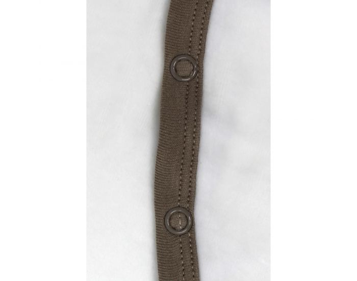 KADOLIS Pyjama Bb en Coton Bio Blanc - Etoiles Beige (4)